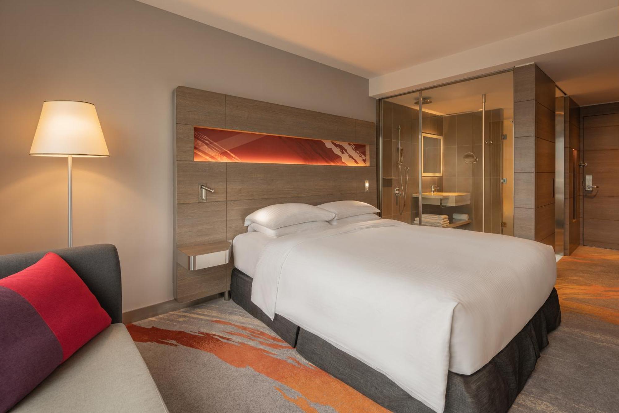 Hyatt Regency Taoyuan International Airport Exterior foto A room at the hotel