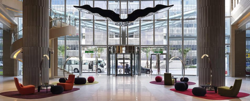 Hyatt Regency Taoyuan International Airport Exterior foto The lobby of the hotel